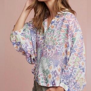 Anthropologie Maeve Brynna Dolman Sleeve Blouse | Size Small
